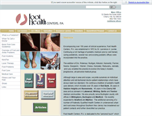 Tablet Screenshot of foothealthcenters.com